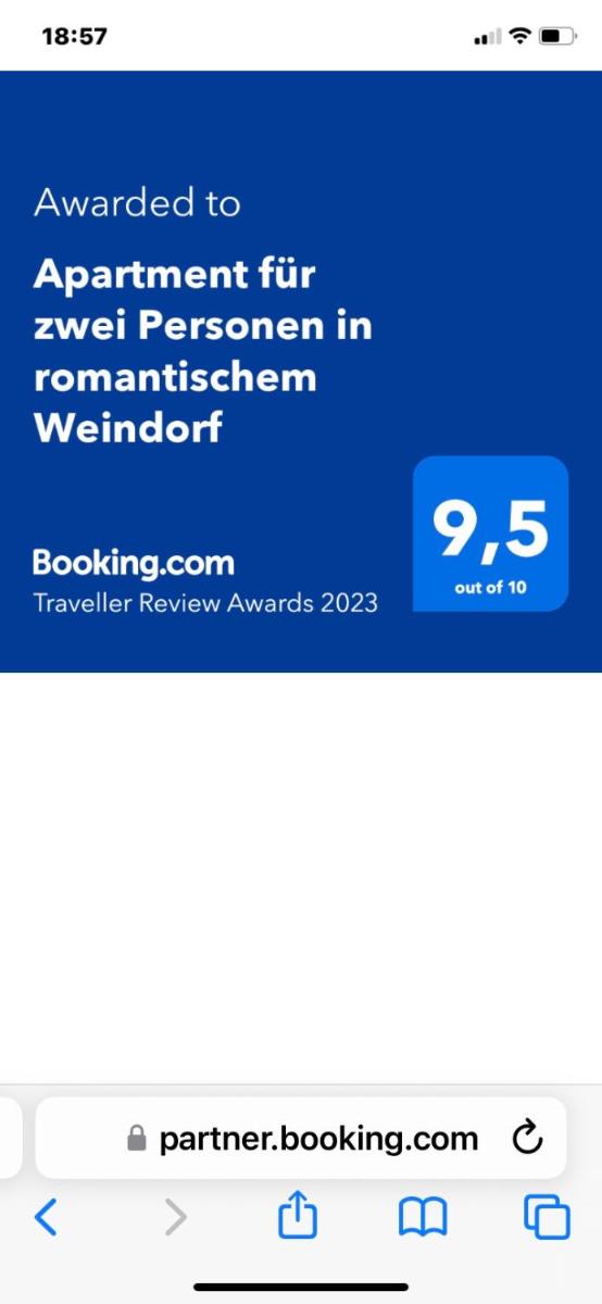 Apartment für zwei Personen in romantischem Weindorf - Housity