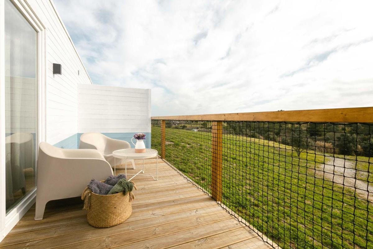 Uma varanda ou terraço em Sleep & Nature Hotel