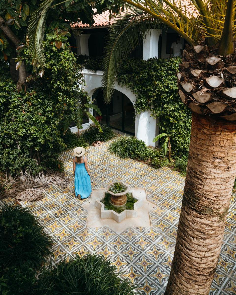 Jardín al aire libre en Hacienda Na Xamena, Ibiza