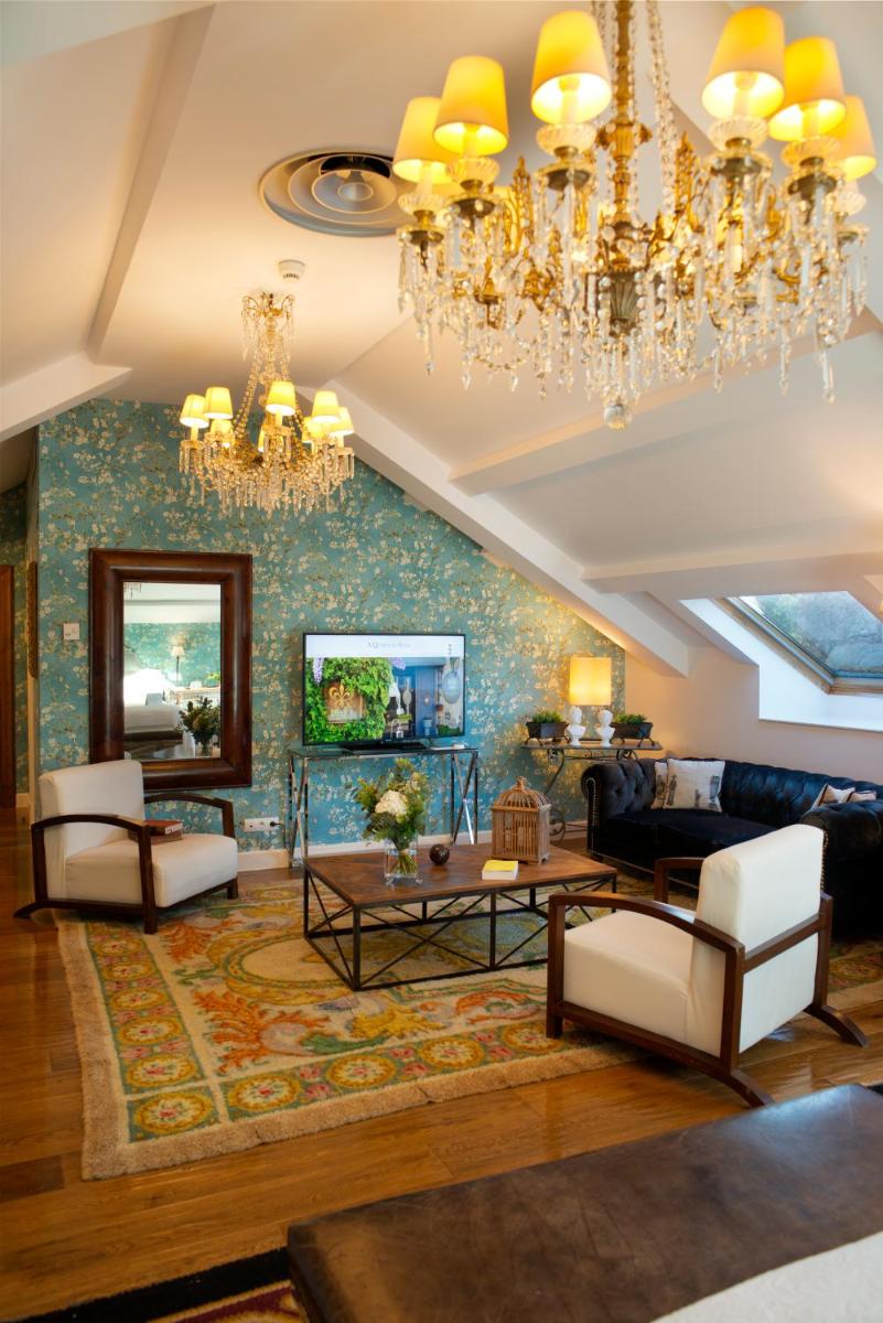 Zona de estar de A Quinta Da Auga Hotel Spa Relais & Chateaux