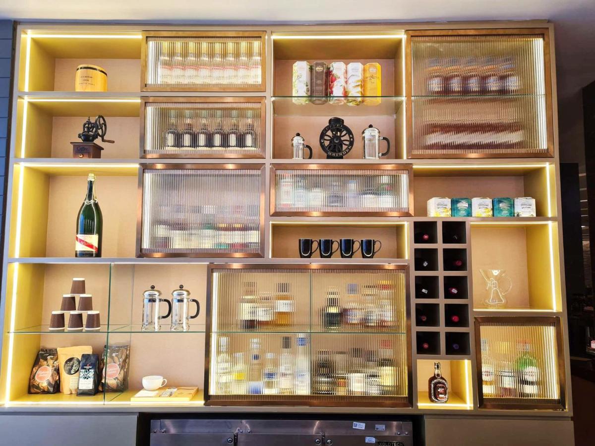 a display case in a store filled with lots of items at InterContinental Jaipur Tonk Road by IHG in Jaipur