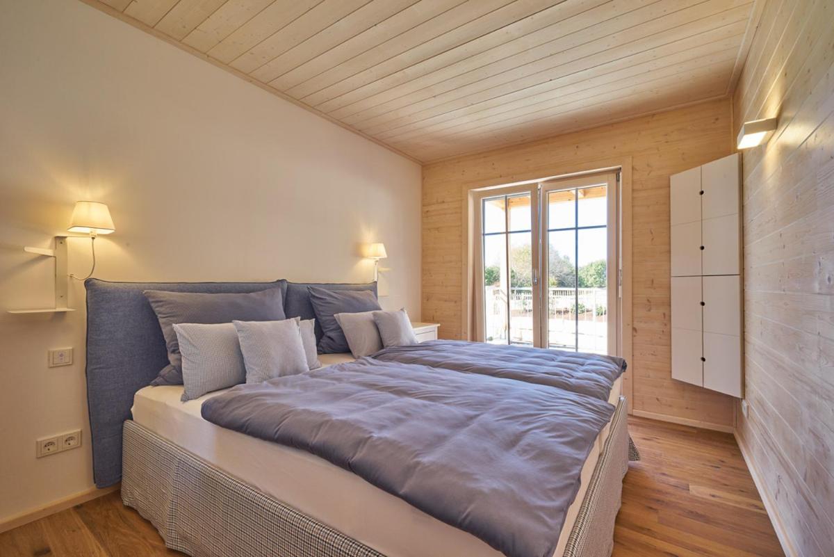 Ein Bett oder Betten in einem Zimmer der Unterkunft Alb Appartements