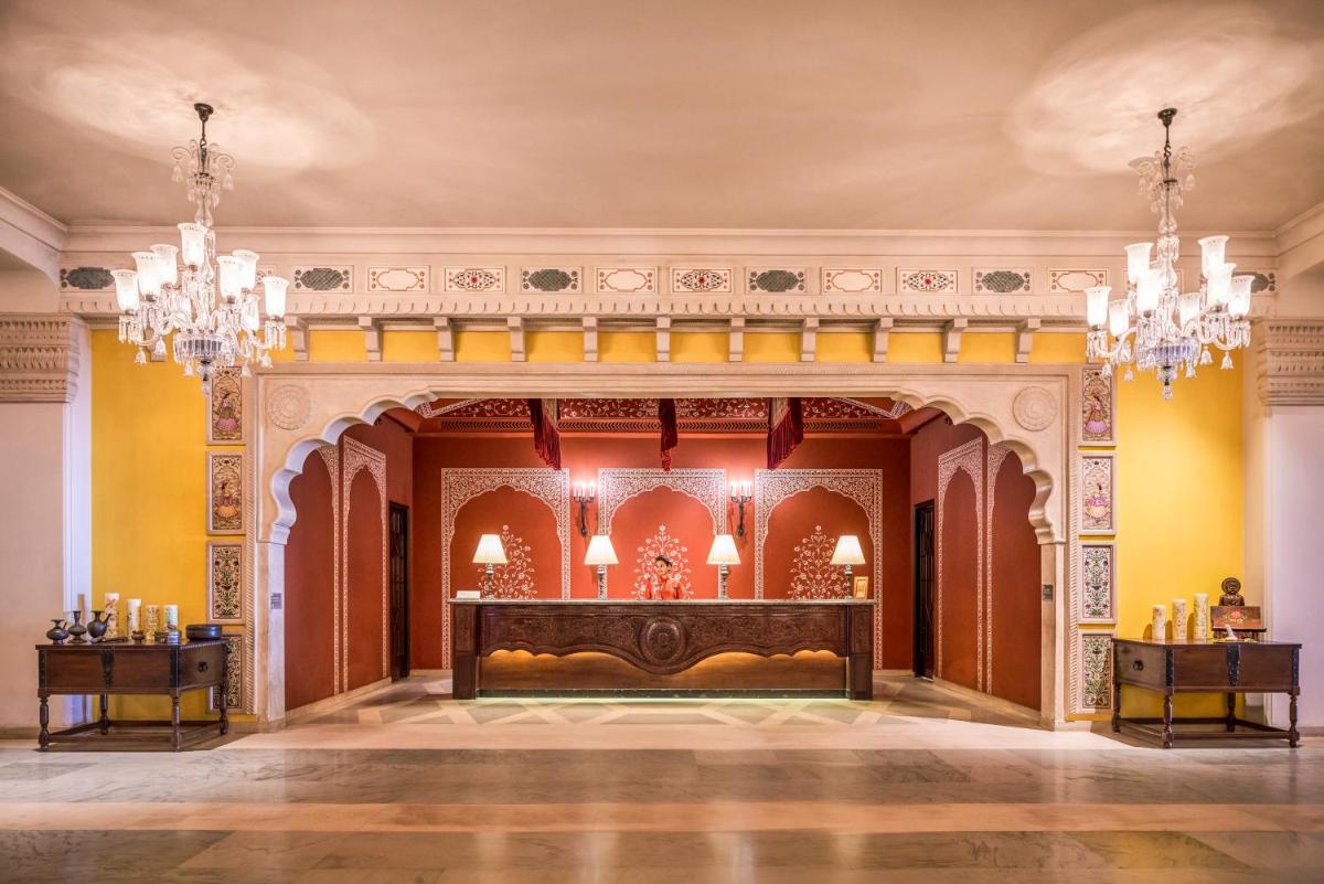 an ornate room with a altar in a building at Fairmont Jaipur in Jaipur