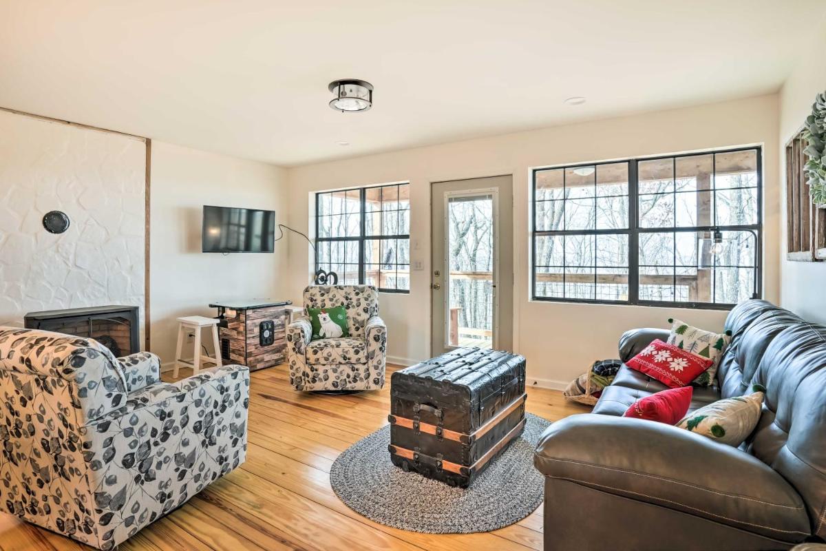 Renovated Cabin with Decks, Views, and Fire Pit! - Housity
