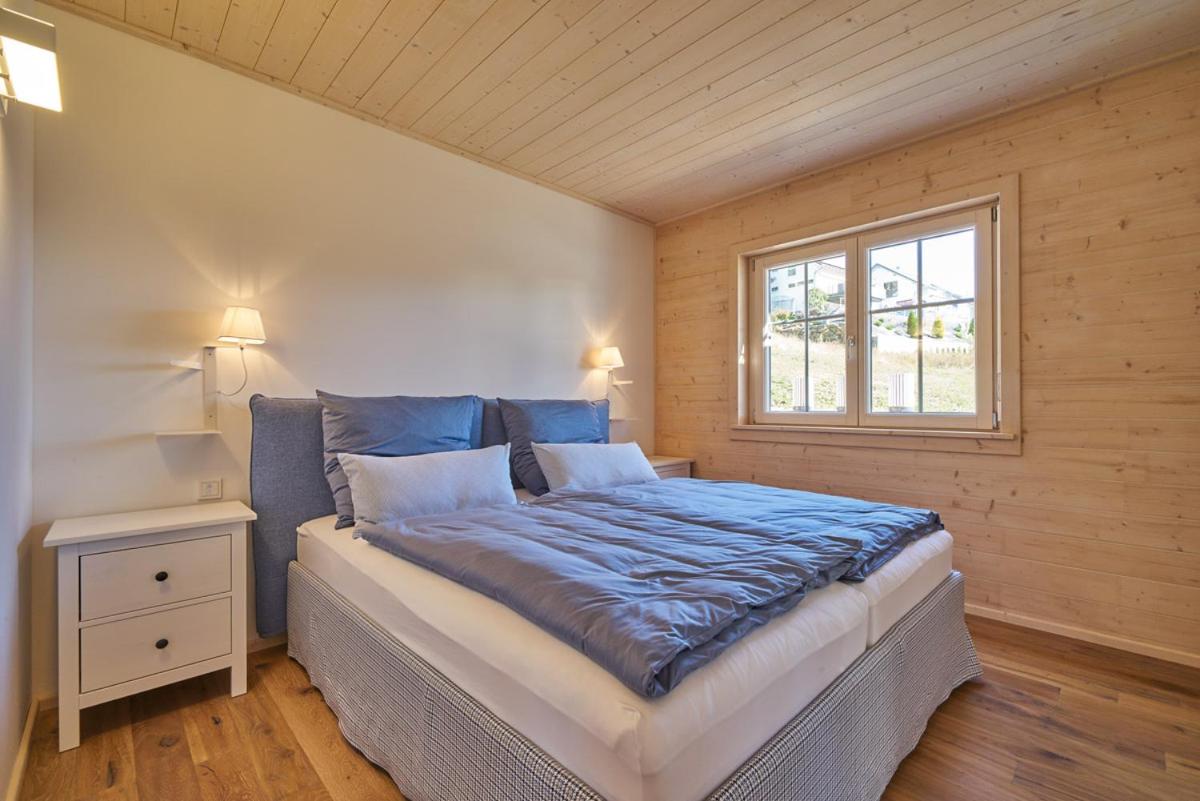 Ein Bett oder Betten in einem Zimmer der Unterkunft Alb Appartements
