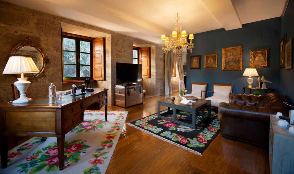 Zona de estar de A Quinta Da Auga Hotel Spa Relais & Chateaux