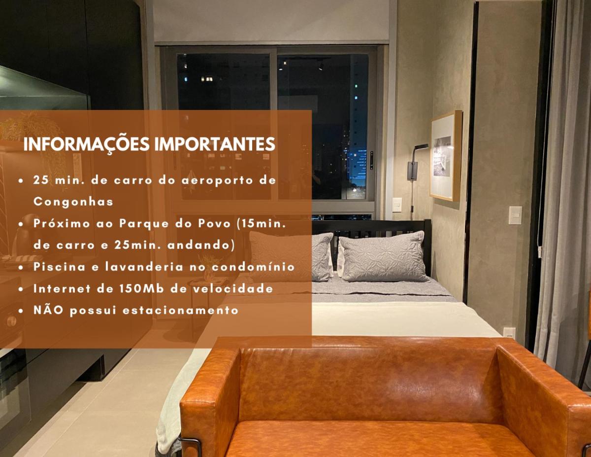 Cama Queen- Loft super moderno na Vila Olímpia - Housity