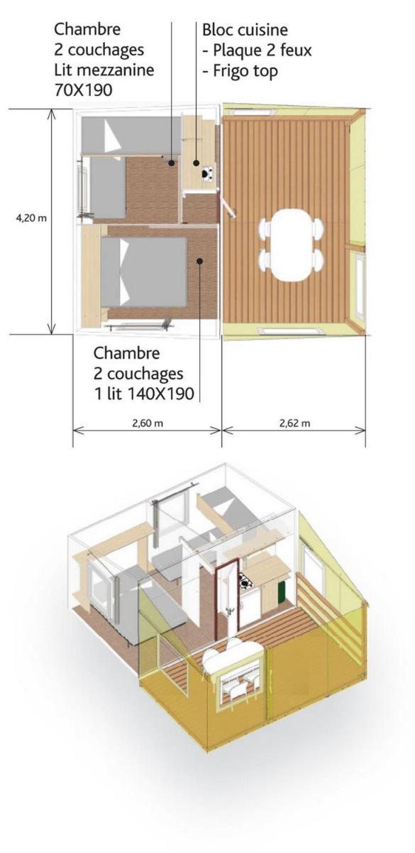 locationestivale40 Bungalow petit budget océan forêt - Housity