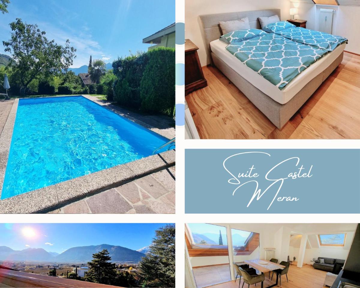 Suite Castel Meran - panorama terrace and pool - Housity