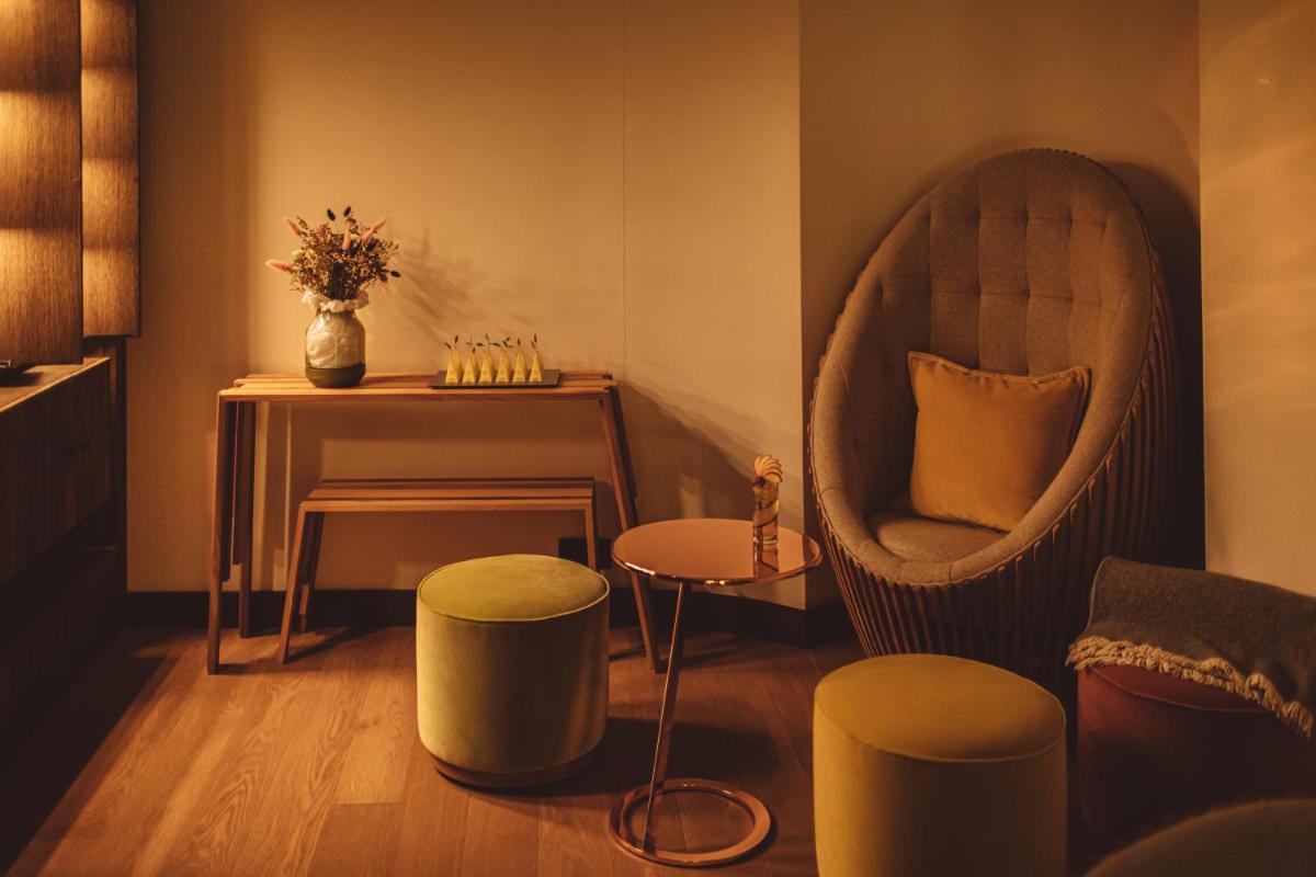 Coin salon dans l'établissement Coeur de Megève