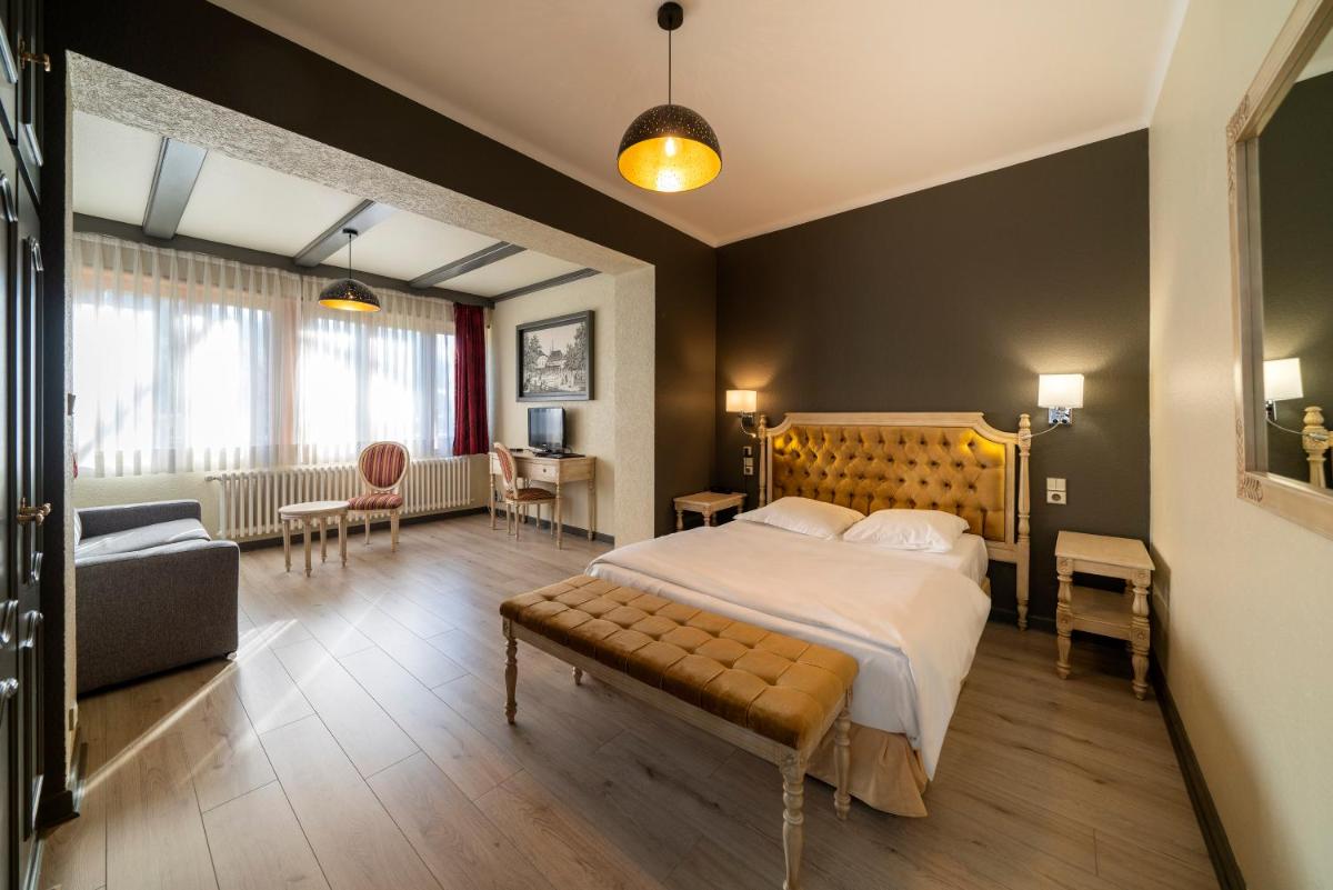 Un ou plusieurs lits dans un hébergement de l'établissement Hôtel du Parc, Restaurant, Spa & Wellness