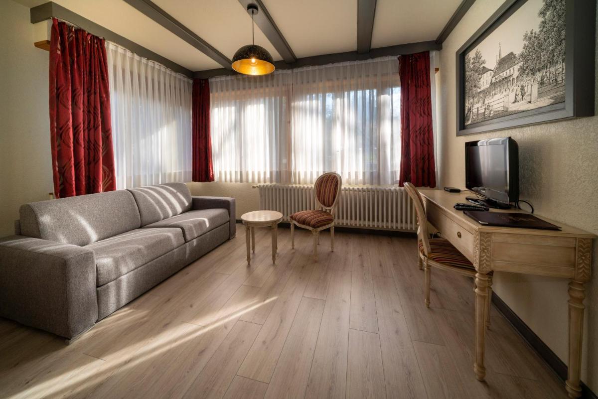 Télévision ou salle de divertissement dans l'établissement Hôtel du Parc, Restaurant, Spa & Wellness