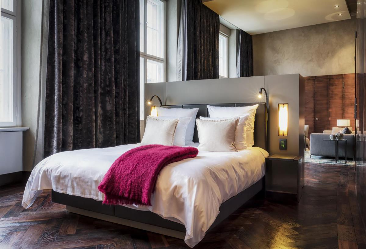 Ein Bett oder Betten in einem Zimmer der Unterkunft Das Stue