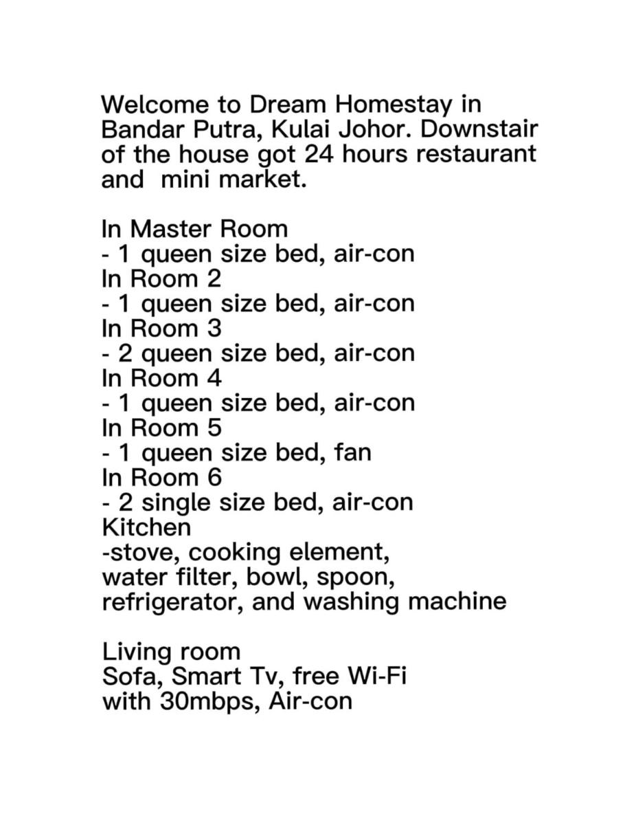 Bandar Putra Kulai 6BR 14pax Dormitory Style House - Housity