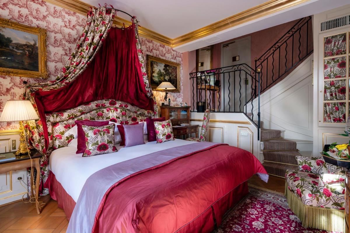 Un ou plusieurs lits dans un hébergement de l'établissement Villa Gallici Hôtel & Spa