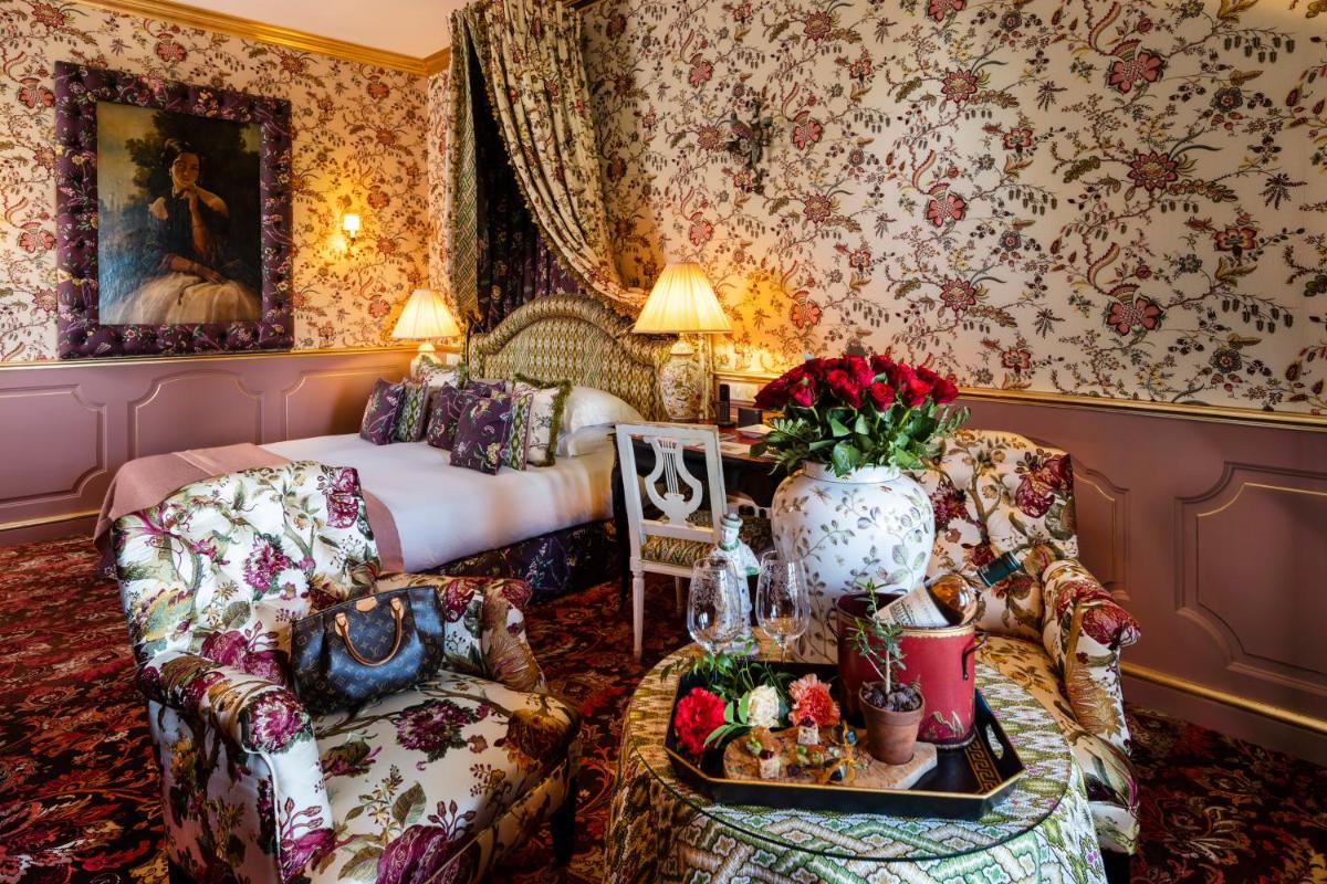 Coin salon dans l'établissement Villa Gallici Hôtel & Spa