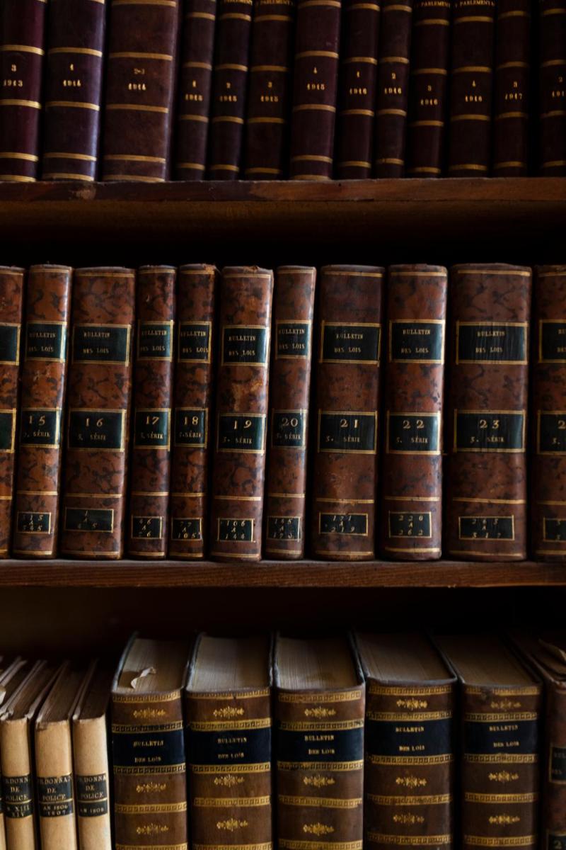 Bibliothèque dans l'hôtel
