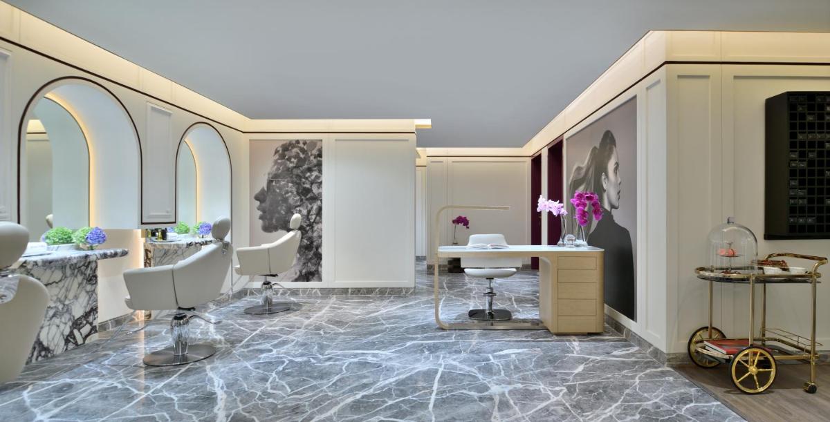 a rendering of a salon with chairs and a table at Taj Mahal, New Delhi in New Delhi