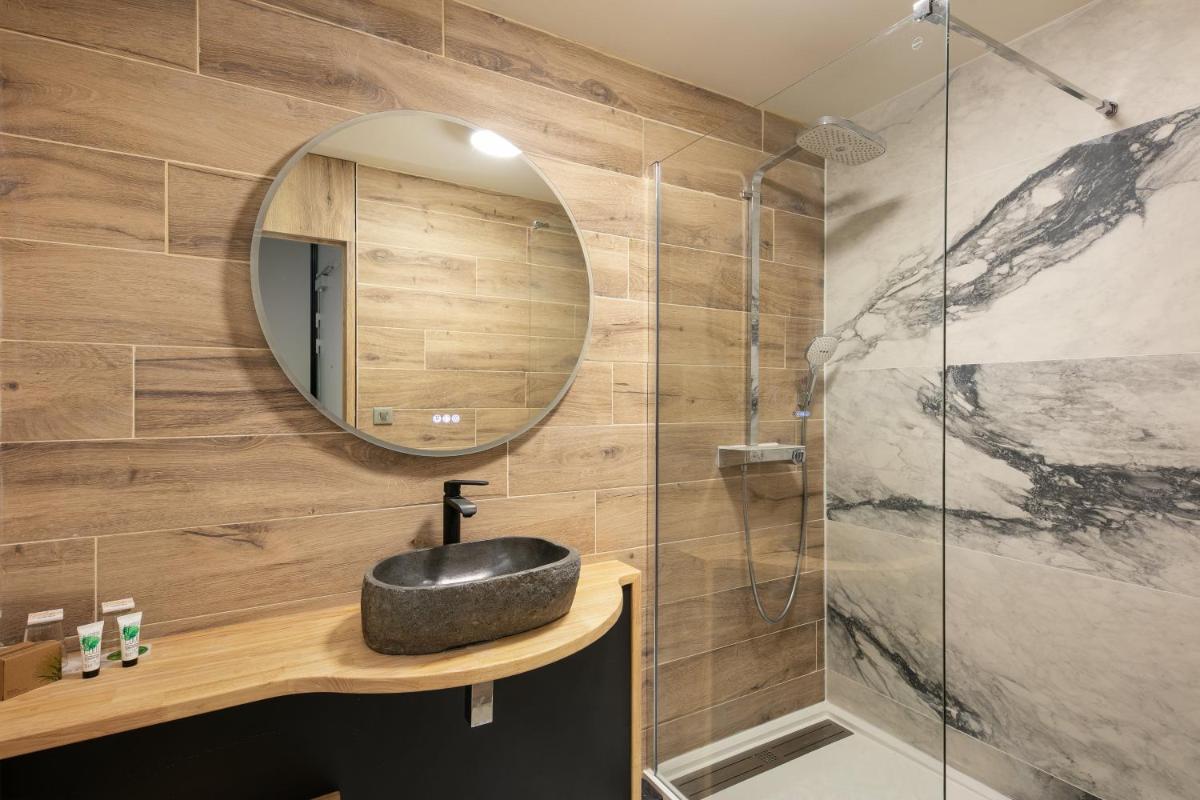 Salle de bains dans l'établissement Résidence Bellevue