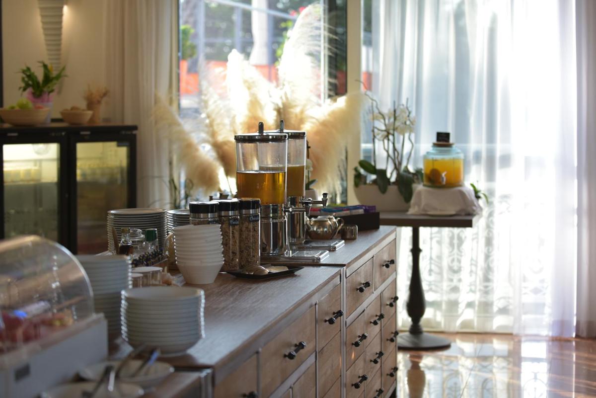 Cuisine ou kitchenette dans l'établissement Ostella Spa & Resort