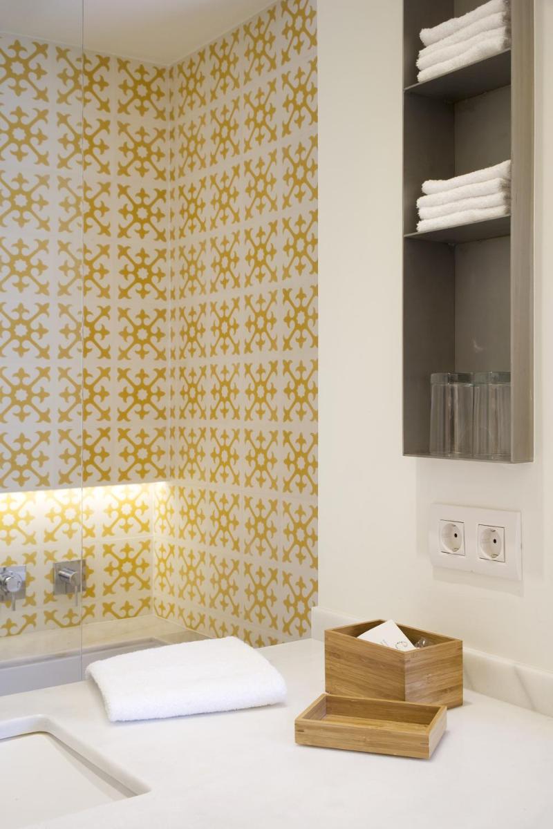 Cama o camas de una habitación en Hostal Empúries