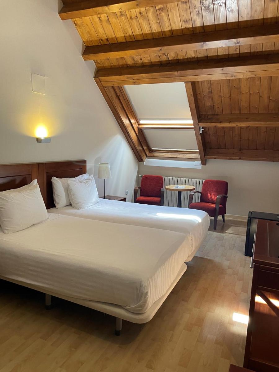 Cama o camas de una habitación en Silken Ordesa