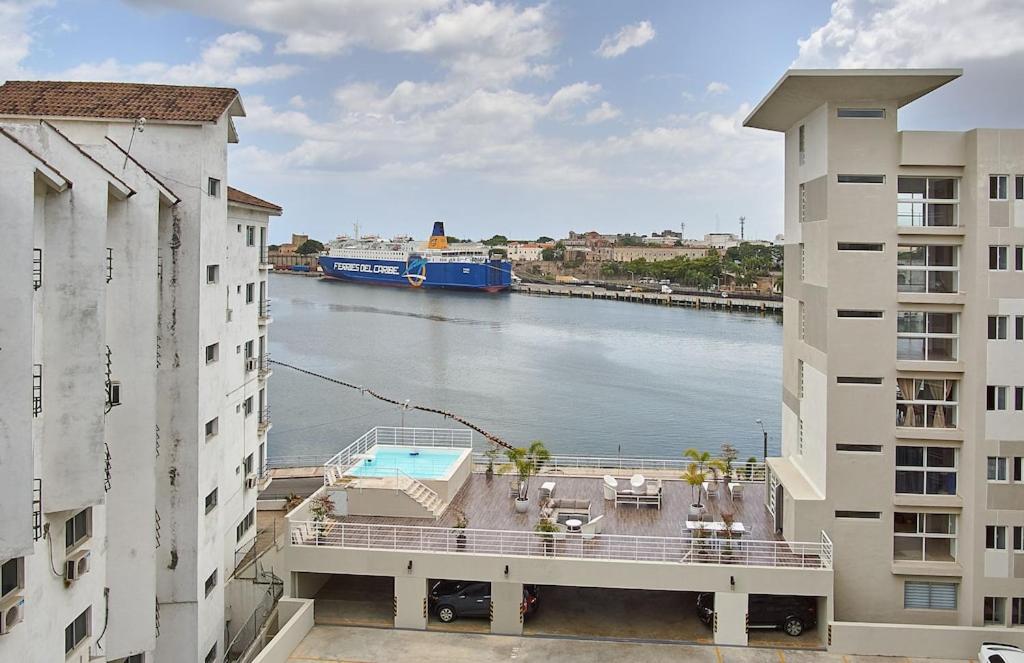 Waterfront views of Historic Zona Colonial in Riviera Colonial - Housity