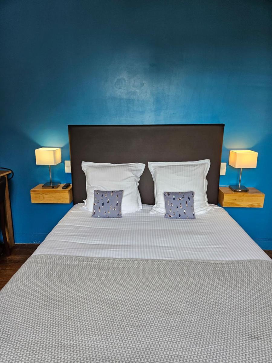 Un ou plusieurs lits dans un hébergement de l'établissement La Fraîchette-Hôtel & Spa