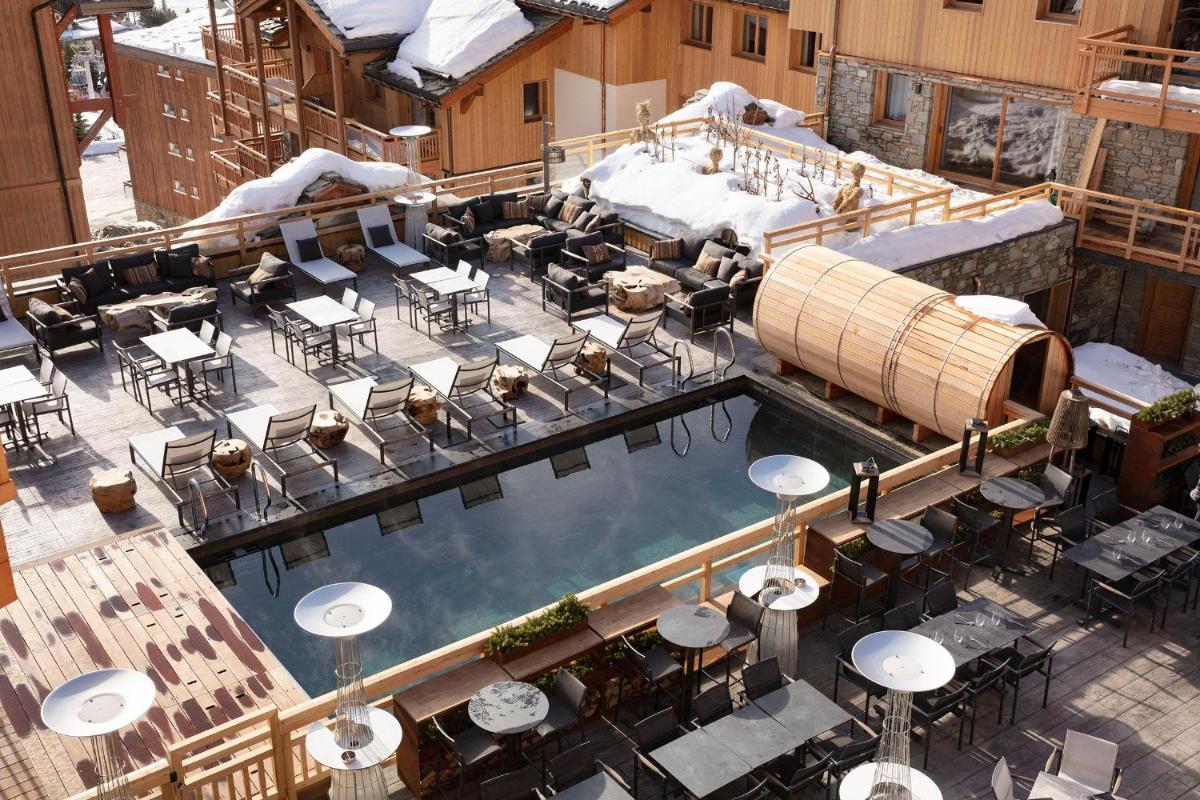 Restaurant ou autre lieu de restauration dans l'établissement Grandes Rousses Hotel & Spa