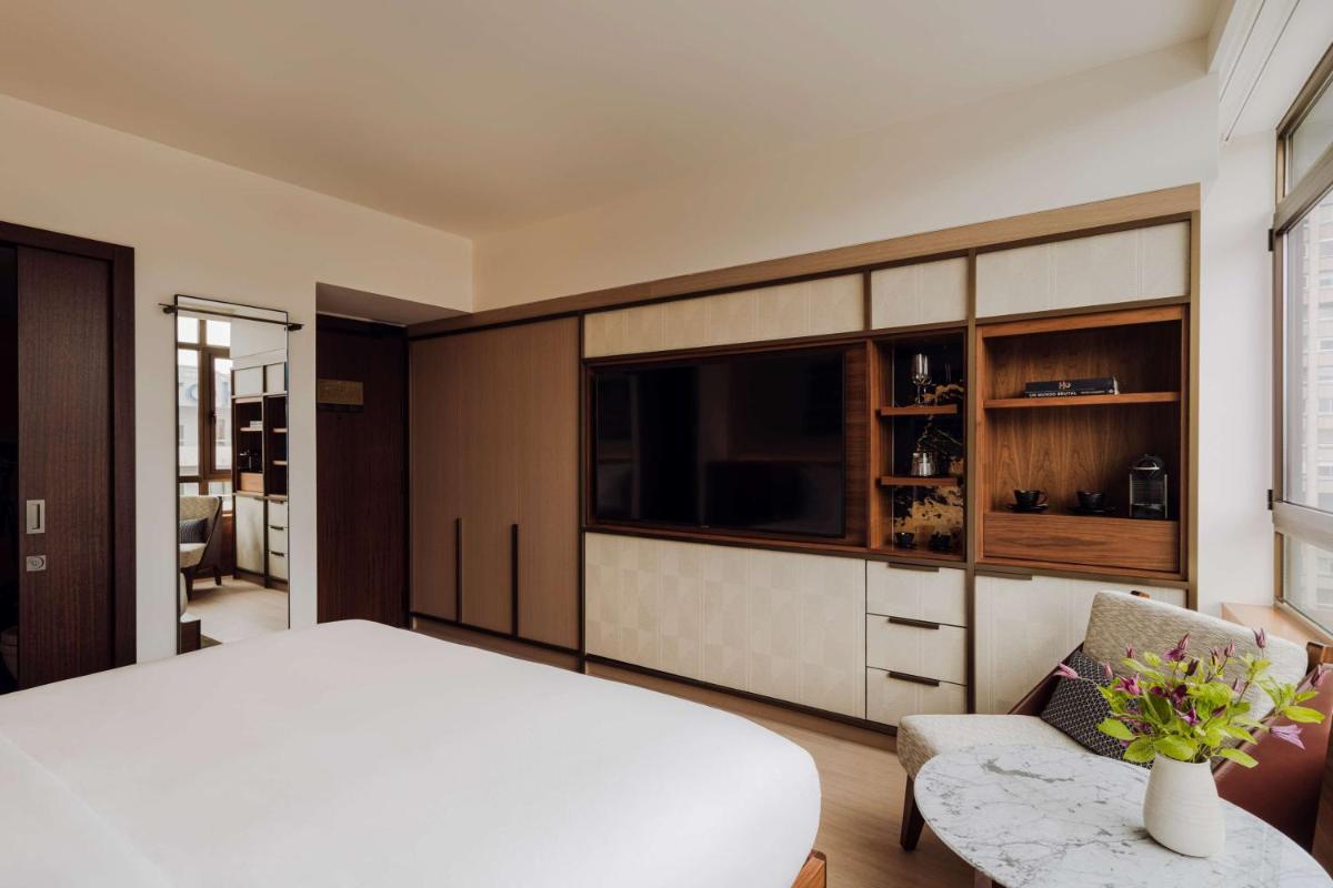 Cama o camas de una habitación en Nobu Hotel Barcelona