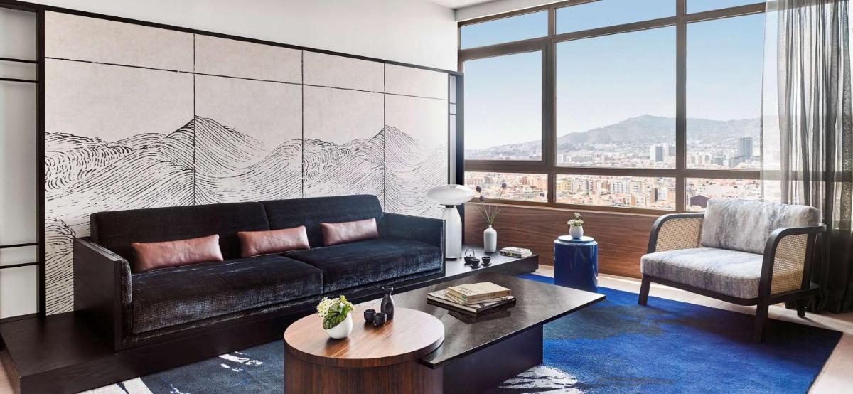 Zona de estar de Nobu Hotel Barcelona