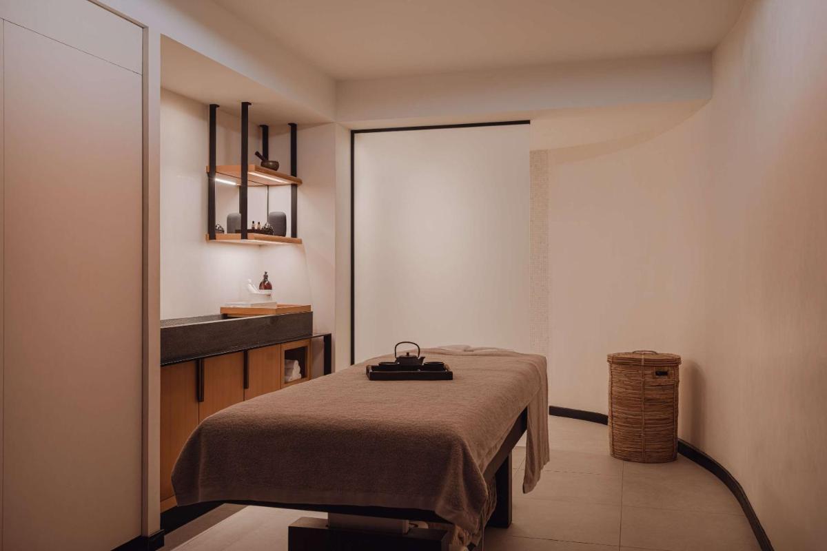 Cama o camas de una habitación en Nobu Hotel Barcelona