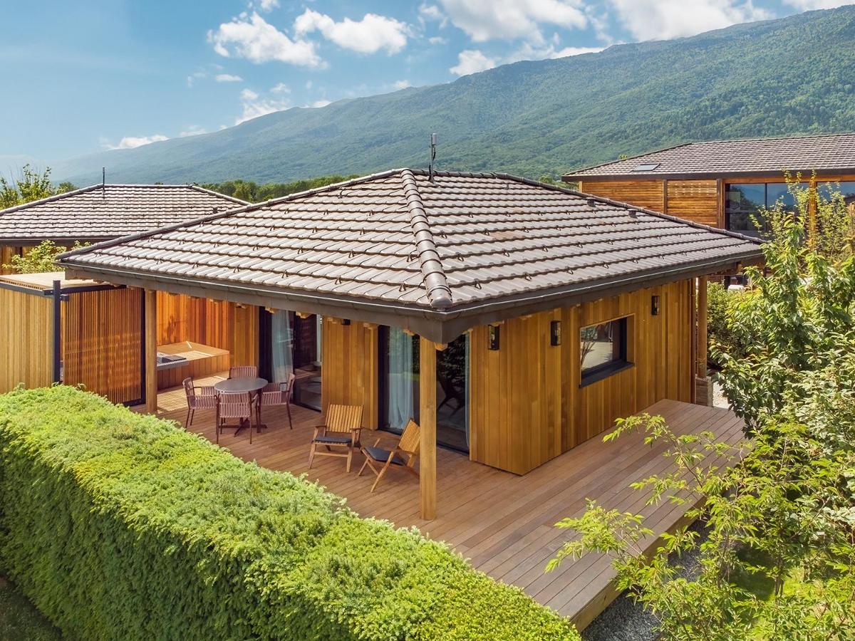 Vue générale sur la montagne ou vue sur la montagne depuis l'hôtel