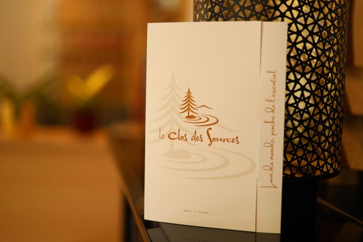Certificat, récompense, panneau ou autre document affiché dans l'établissement LE CLOS DES SOURCES Hôtel & Spa