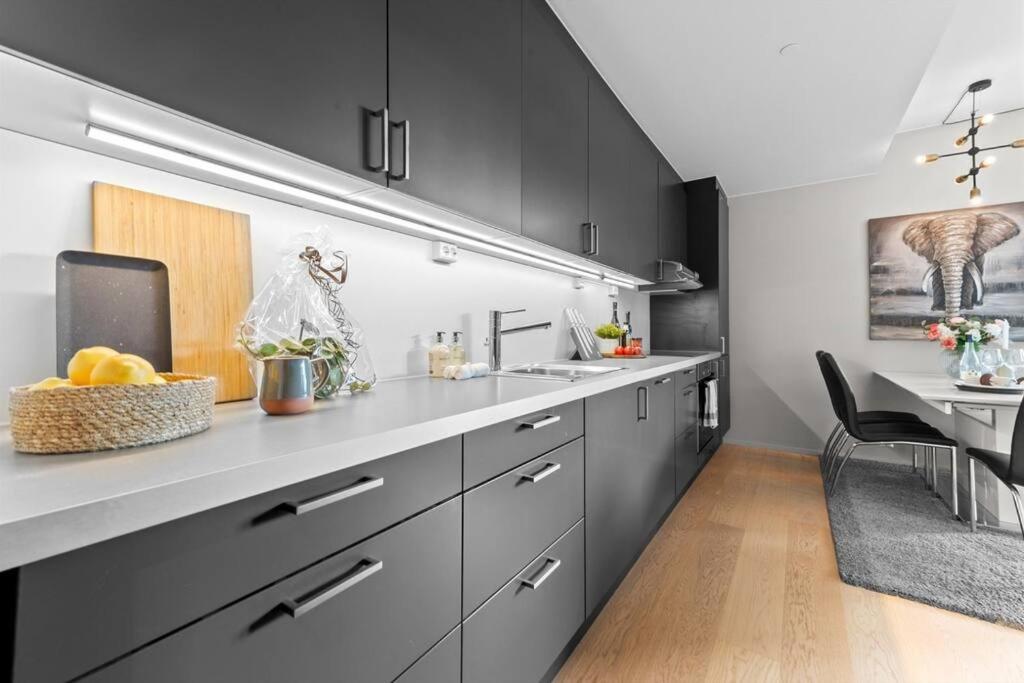 Exclusive apartment Barcode, terrace, Oslofjord view - Hizvo