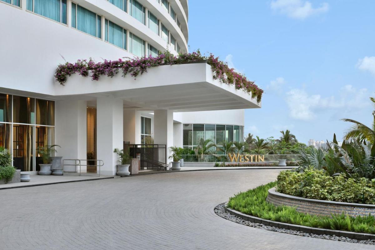 a rendering of the front of a building at The Westin Mumbai Powai Lake in Mumbai