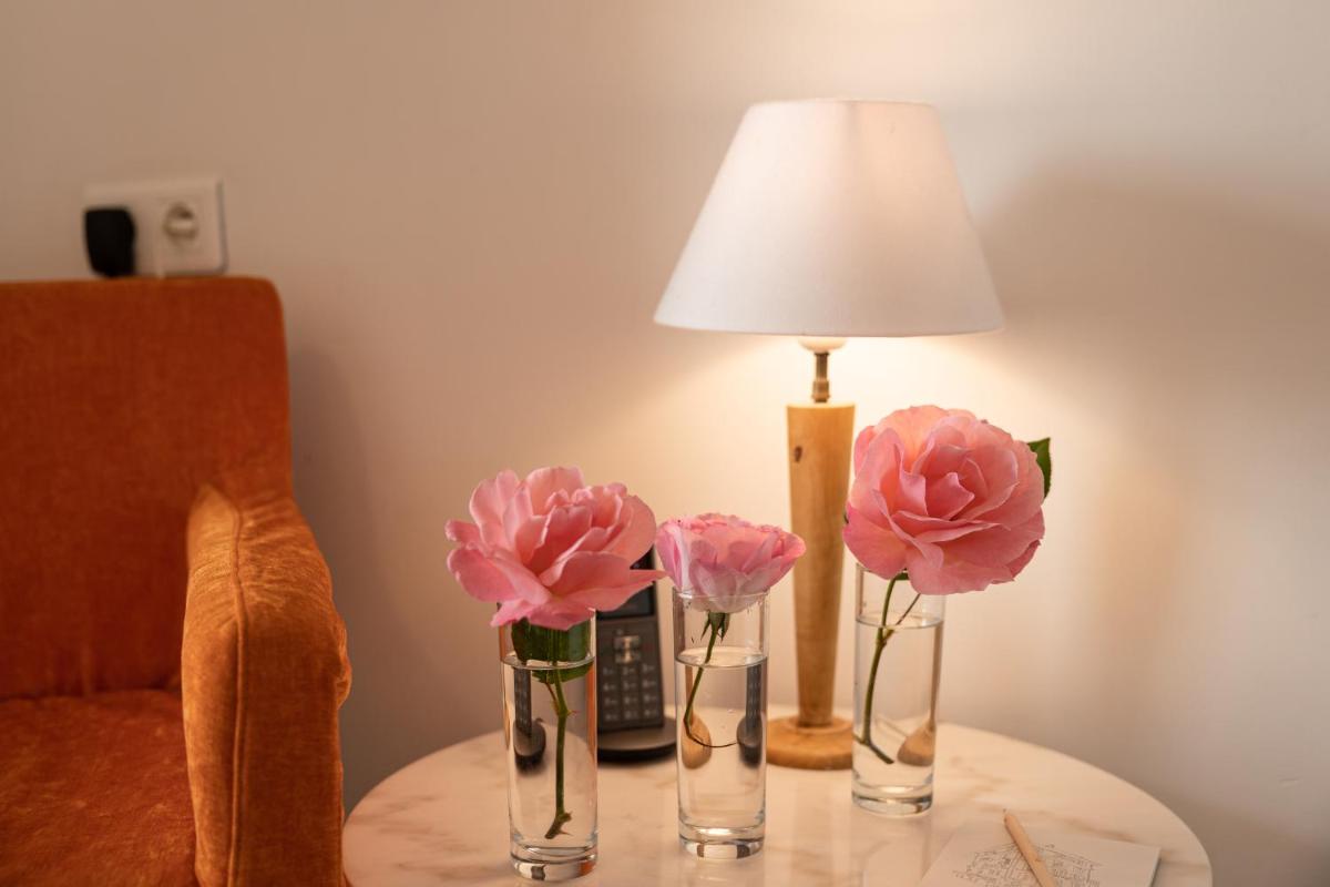 Coin salon dans l'établissement Hôtel & Espace Bien-être La Maison du Lierre