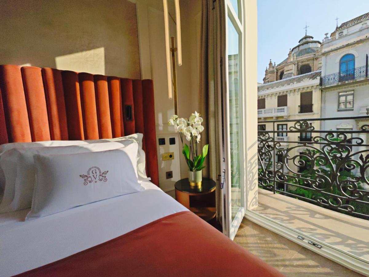 Cama o camas de una habitación en Palacio Gran Vía, a Royal Hideaway Hotel