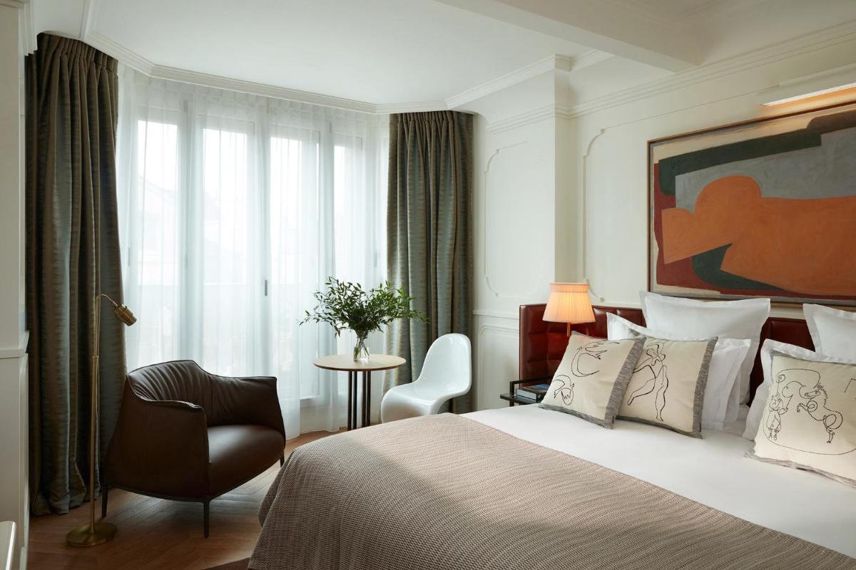 Un ou plusieurs lits dans un hébergement de l'établissement Villa-des-Prés