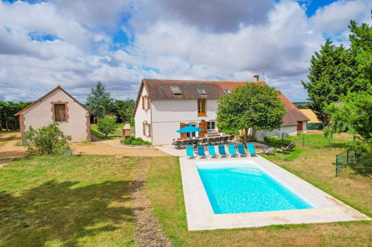 Crazy Villa La Forgé Buffet 41 - Heated pool - Foot - 2h Paris - 30p - Housity