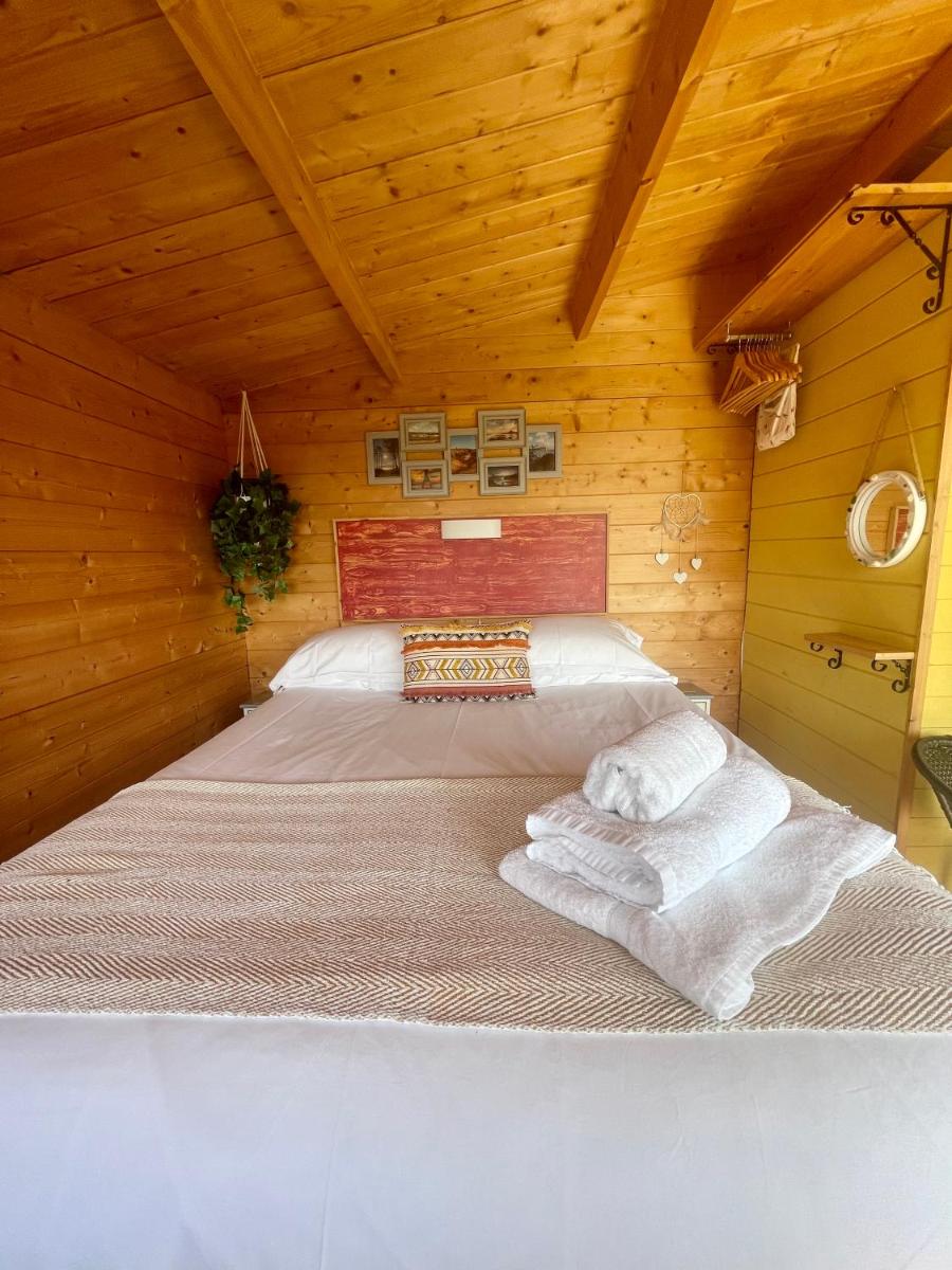 Willow Glamping Hut with HOT TUB, Ensuite, BBQ, Firepit, Views, Fenced Garden, Dog Friendly, Alpacas on site on Anglesey, North Wales - Housity