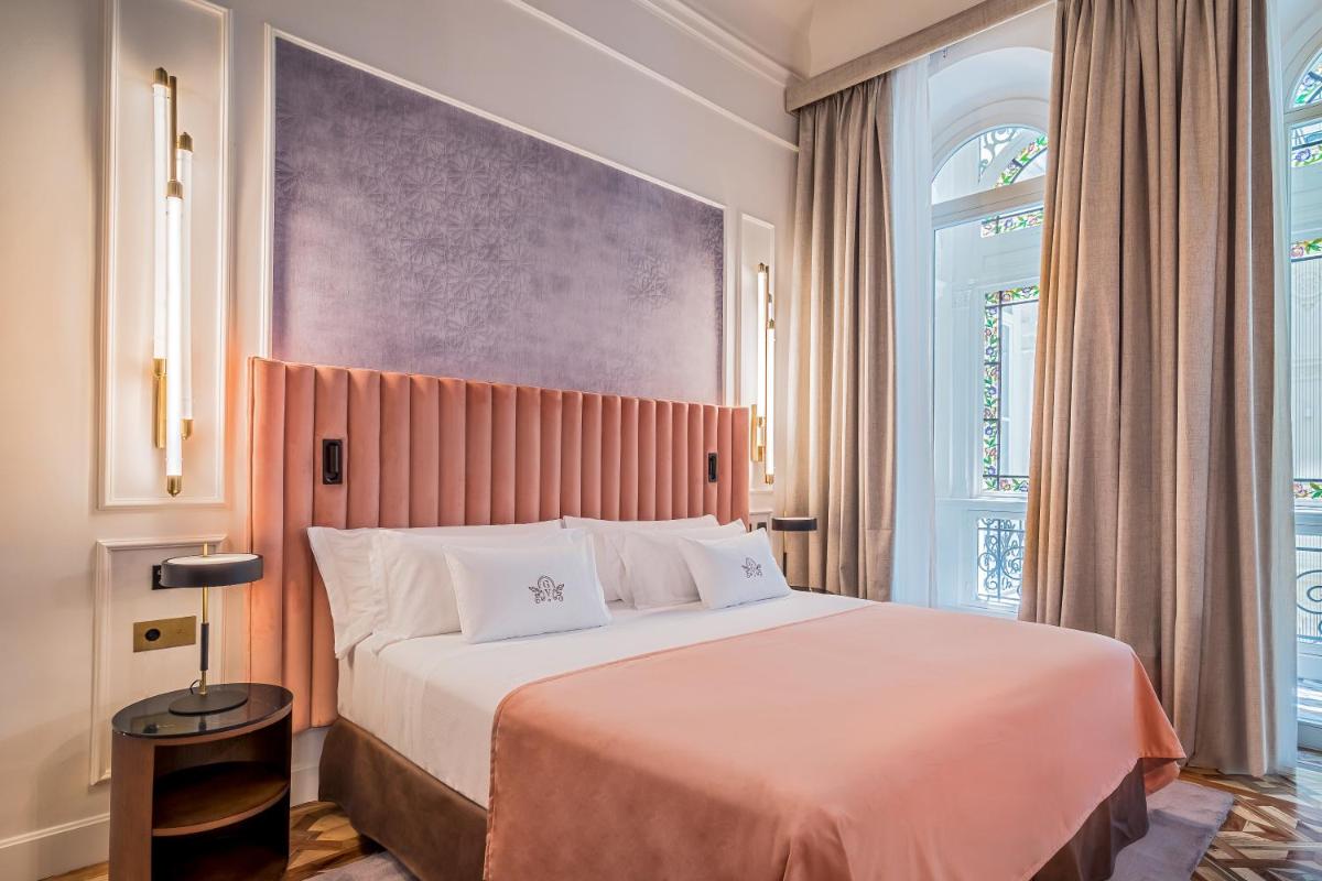 Cama o camas de una habitación en Palacio Gran Vía, a Royal Hideaway Hotel