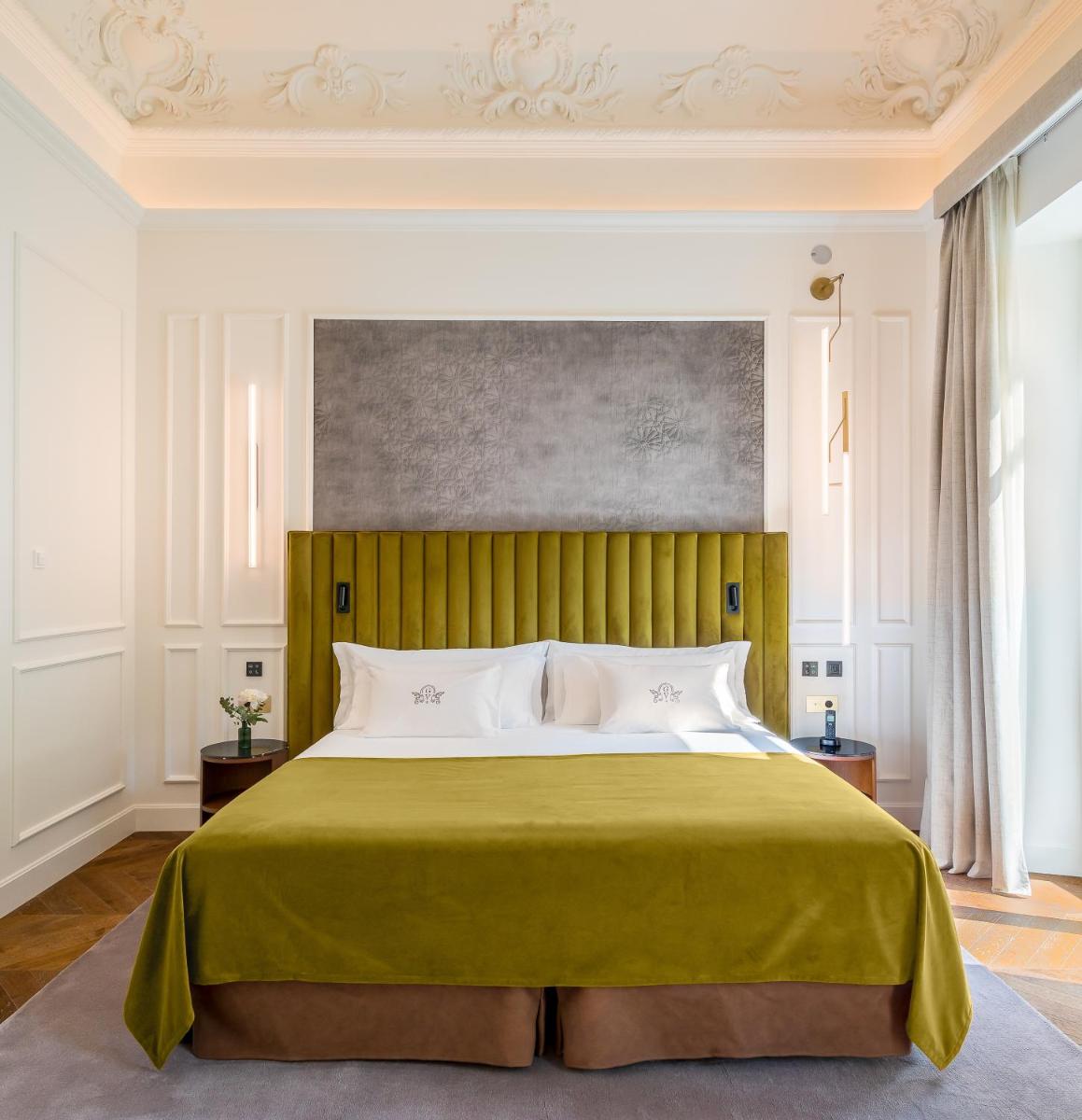 Cama o camas de una habitación en Palacio Gran Vía, a Royal Hideaway Hotel
