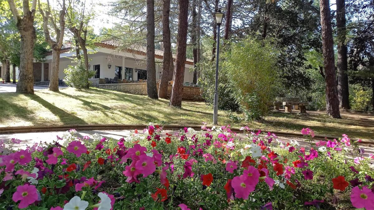 Jardín al aire libre en Hotel Balneario de Retortillo