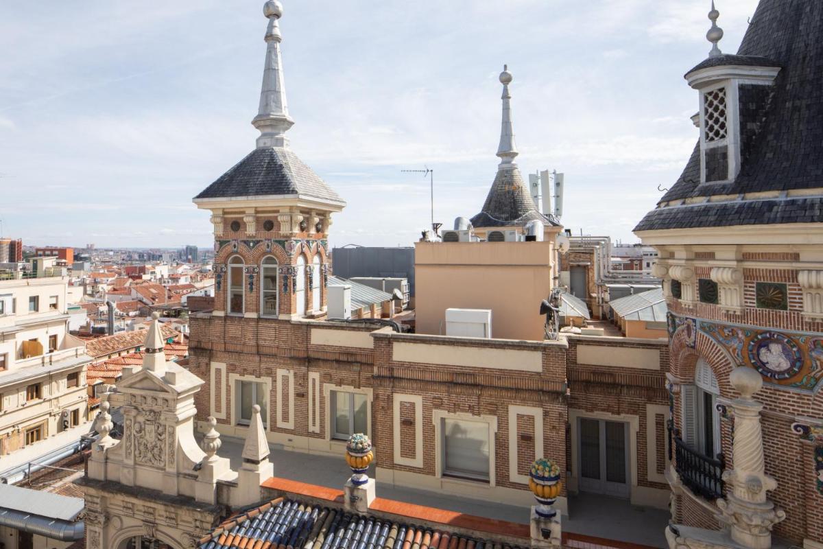 Vista general de Madrid o vista desde el hotel