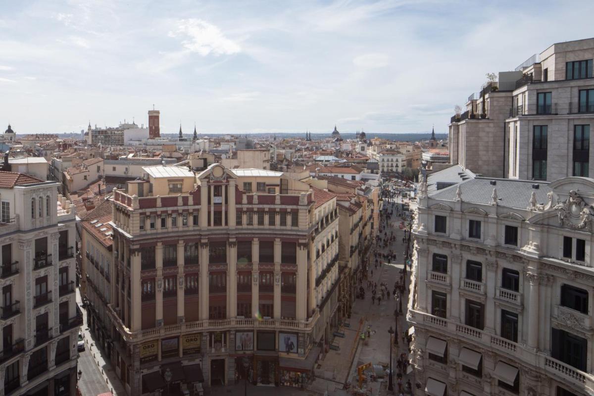 Vista general de Madrid o vista desde el hotel