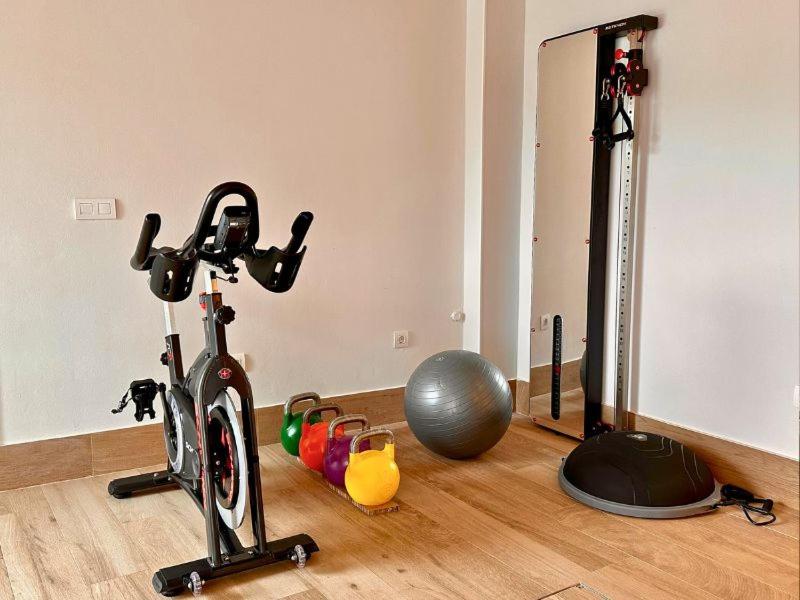 Gimnasio o instalaciones de fitness de Apartamentos&Spa Mundakaport