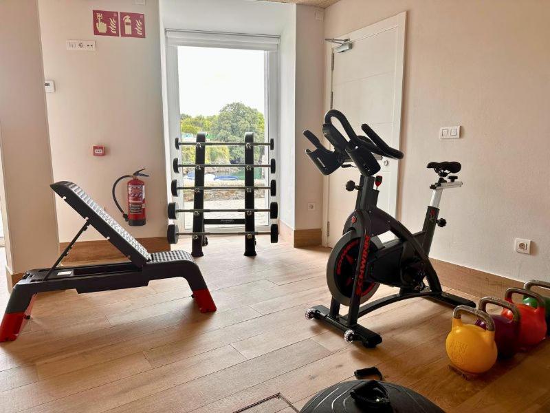 Gimnasio o instalaciones de fitness de Apartamentos&Spa Mundakaport