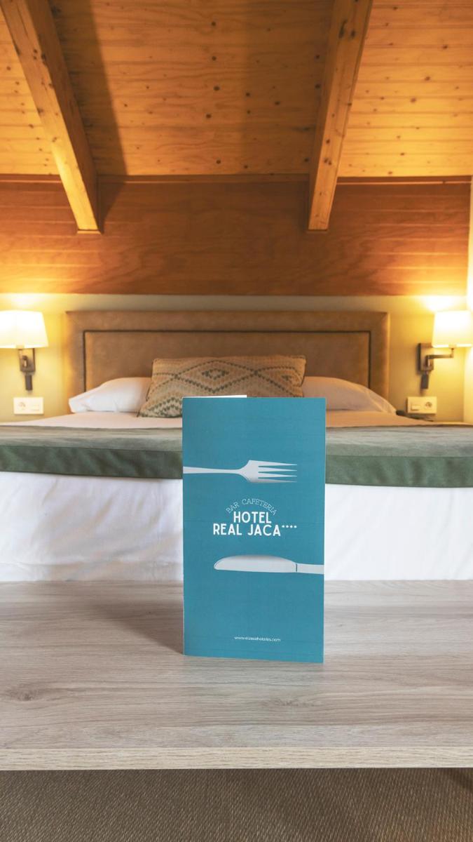 Cama o camas de una habitación en Hotel & Spa Real Jaca