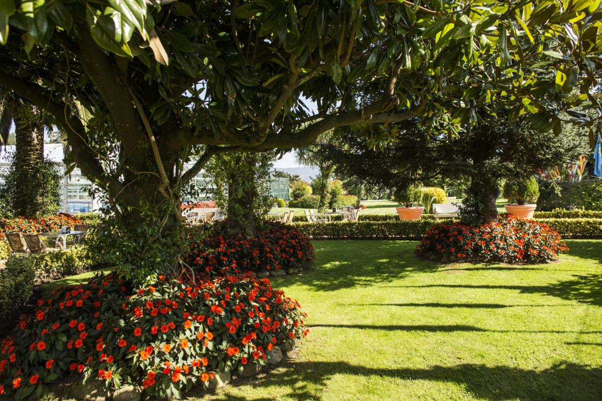 Jardín al aire libre en Nuevo Astur Spa